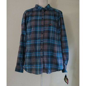 NWT Vintage 70's SASSON Button Up Shirt Womens sz 42 XL NEW with Tag Retro